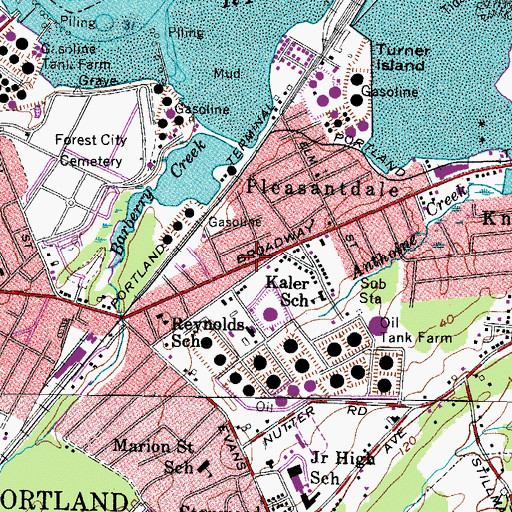 Topographic Map of Holy Nativity Orthodox Church, ME