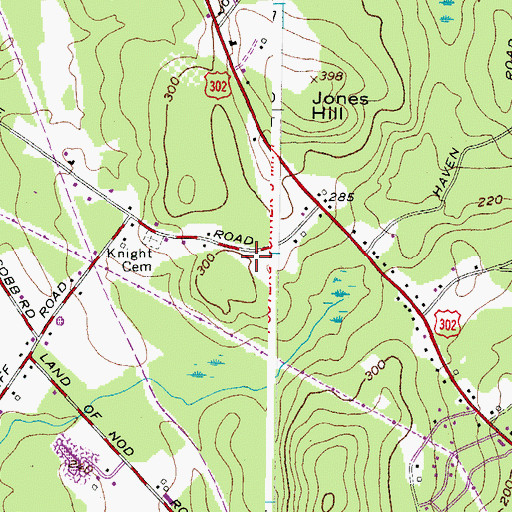 Topographic Map of Knight School (historical), ME