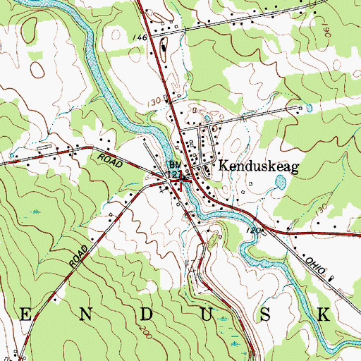 Topographic Map of Case Memorial Library, ME