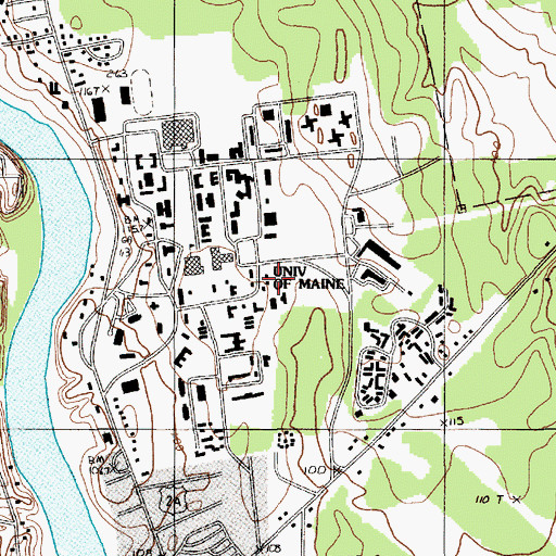 Topographic Map of Child Study Center, ME