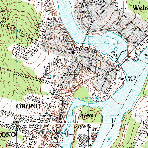 Topographic Map of Church of Universal Fellowship, ME
