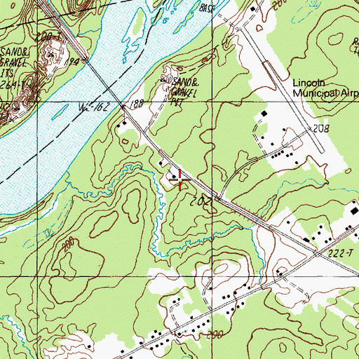 Topographic Map of Community Evangelical Temple, ME