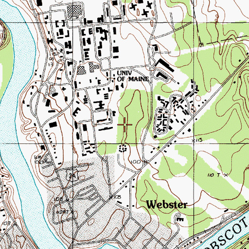 Topographic Map of Edward Bryand Global Science Center, ME
