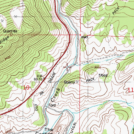 Topographic Map of Mushroom Gulch, CO