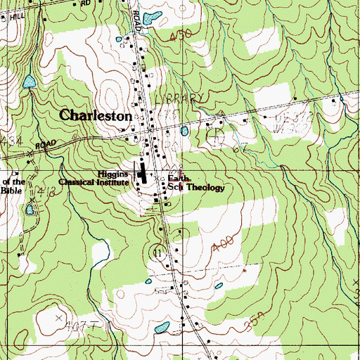 Topographic Map of Faith School of Theology, ME