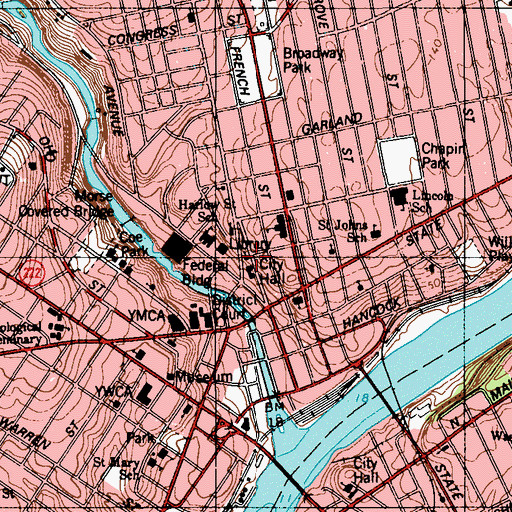 Topographic Map of Unitarian Universalist Society, ME