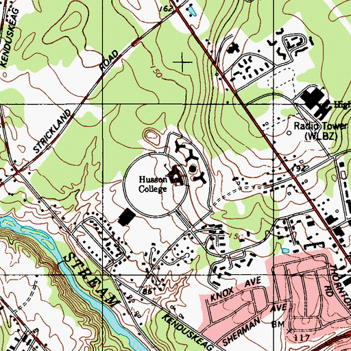 Topographic Map of W Tom and Bonnie Sawyer Library, ME