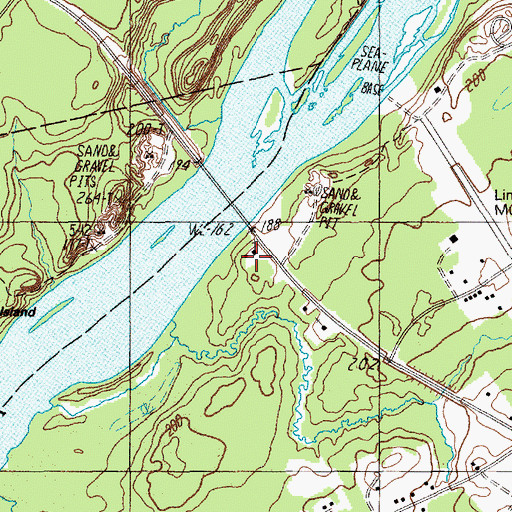 Topographic Map of Maranatha Baptist Church, ME