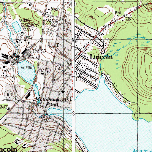 Topographic Map of Mattanawcook Junior High School, ME