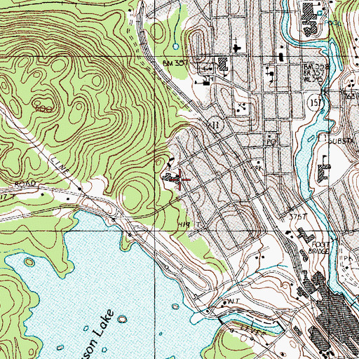 Topographic Map of Millinocket Regional Hospital, ME
