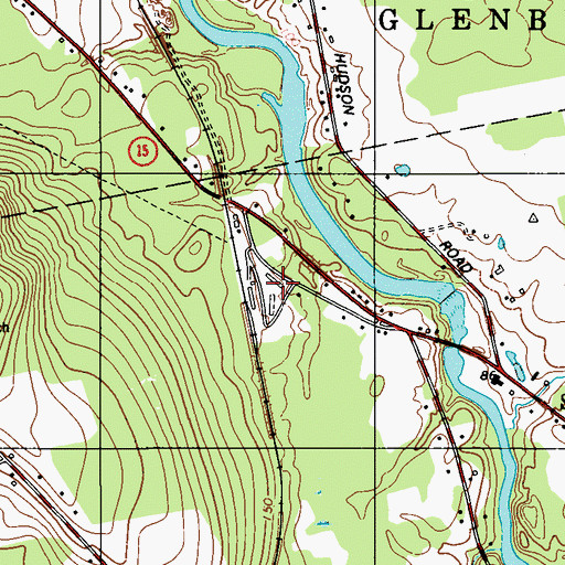 Topographic Map of North Bangor Station (historical), ME