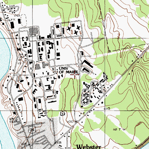 Topographic Map of Page Farm and Home Museum, ME