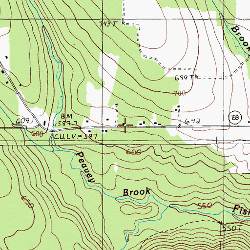 Topographic Map of Patten Lumbermans Museum, ME