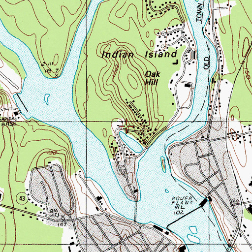 Topographic Map of Penobscot National Historical Society Building, ME