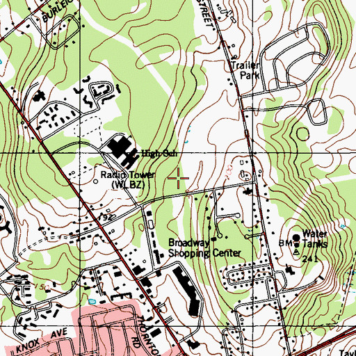 Topographic Map of Prentiss Woods, ME
