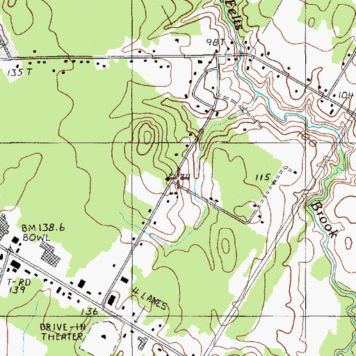 Topographic Map of Reorganized Church of Jesus Christ of Latter Day Saints, ME