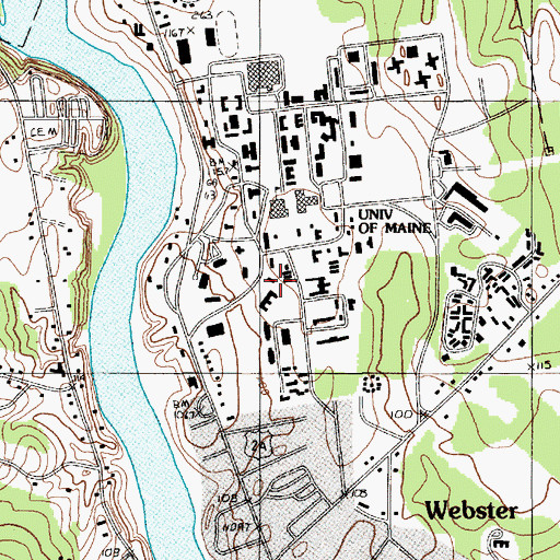 Topographic Map of Roger Clapp Greenhouse, ME