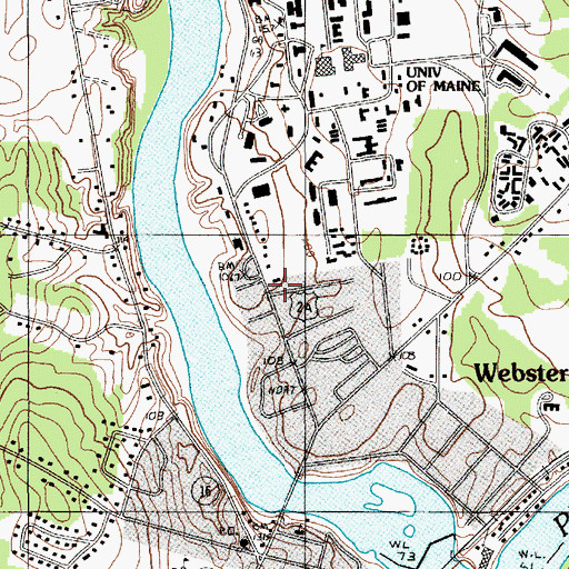 Topographic Map of Saint James Episcopal Church, ME