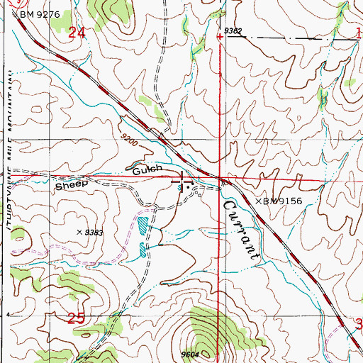 Topographic Map of Wilson Ranch, CO