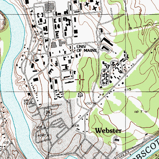 Topographic Map of Sawyer Environmental Research Center, ME