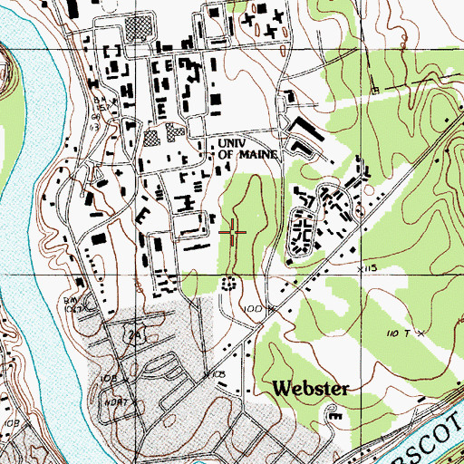 Topographic Map of South Annex A, ME