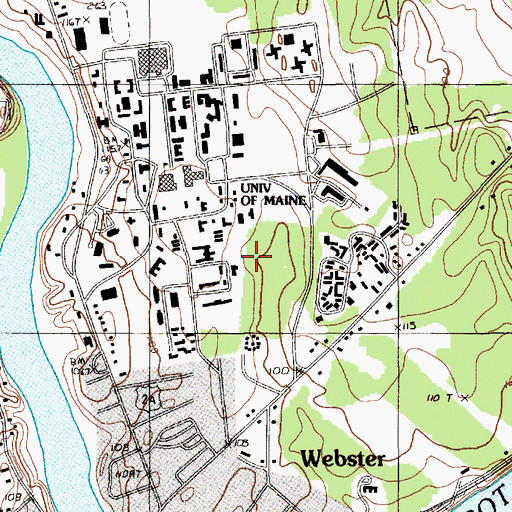 Topographic Map of South Annex B, ME