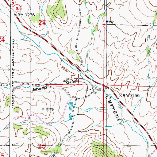 Topographic Map of Sheep Gulch, CO