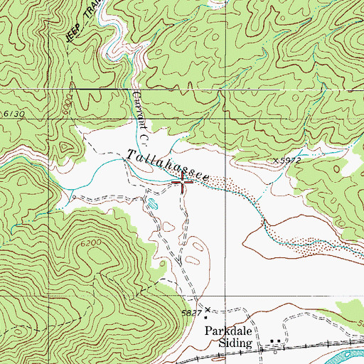 Topographic Map of Currant Creek, CO