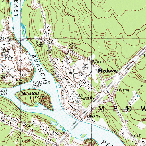 Topographic Map of Medway Primary School, ME