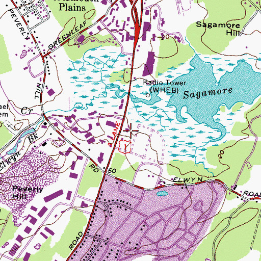 Topographic Map of Christ Episcopal Church, NH