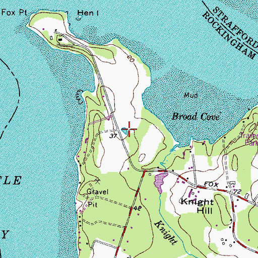 Topographic Map of Clamshell Pond, NH