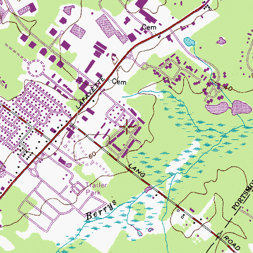 Topographic Map of Colonial Pines, NH