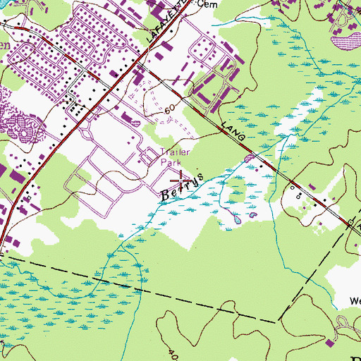Topographic Map of Hillcrest Estates, NH