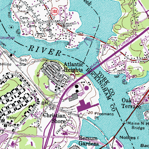 Topographic Map of Hislop Park, NH