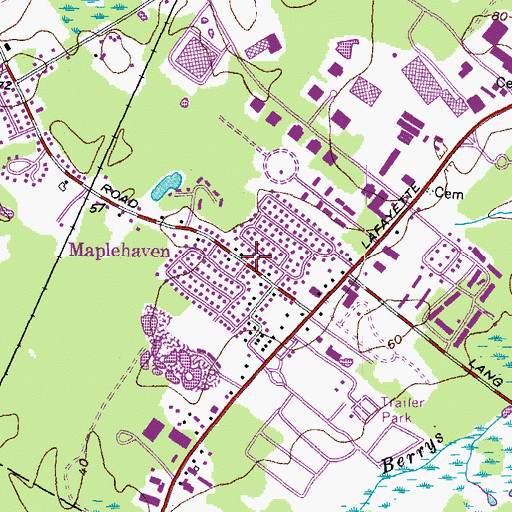 Topographic Map of Maplehaven, NH