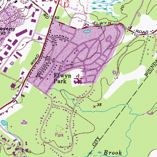 Topographic Map of Mary C Dondero Elementary School, NH