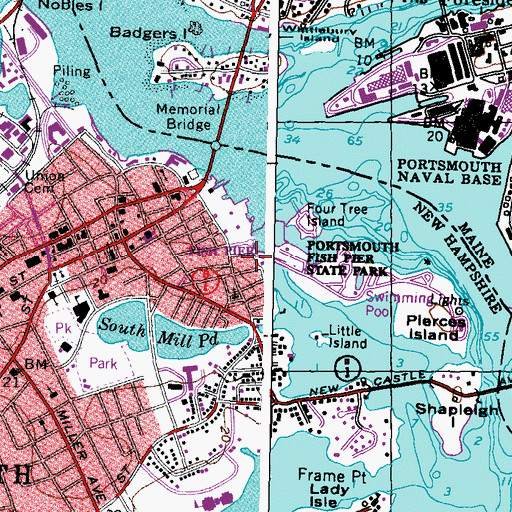 Topographic Map of Point of Grave Burial Ground, NH
