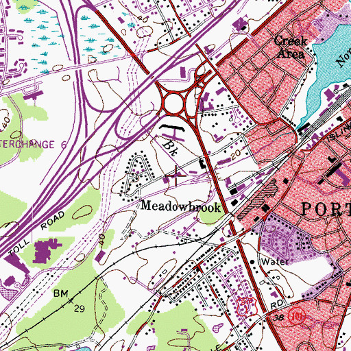 Topographic Map of Portsmouth Park Research and Development Center, NH