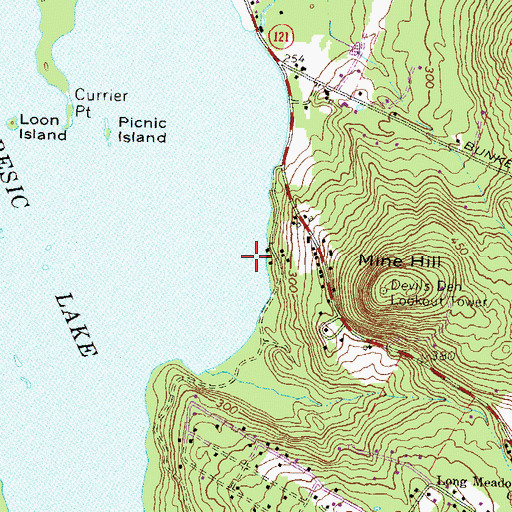 Topographic Map of Auburn Village School, NH