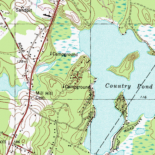 Topographic Map of Boy Scout Camp, NH