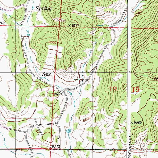Topographic Map of Campbell Ranch, CO