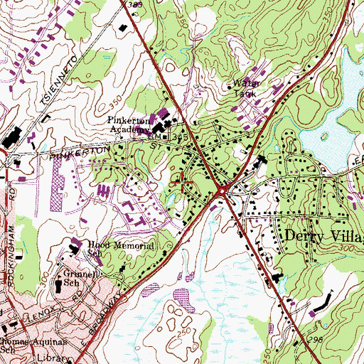 Topographic Map of Central Congregational Church, NH