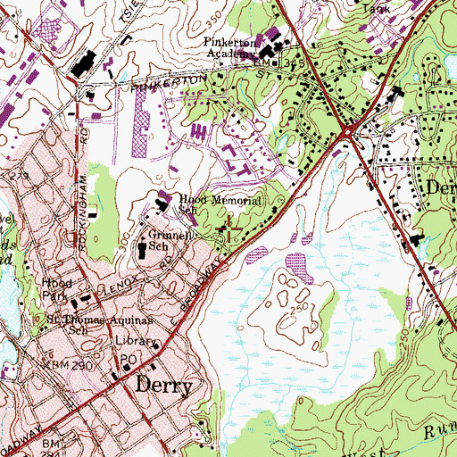 Topographic Map of Church of the Transfiguration, NH