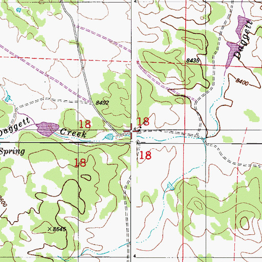 Topographic Map of Nash Ranch, CO