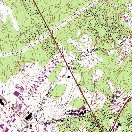 Topographic Map of Derry Post Office, NH
