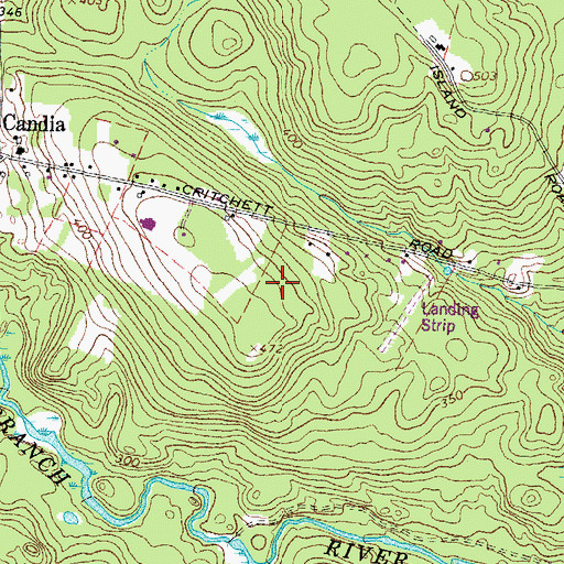 Topographic Map of First Baptist Church, NH