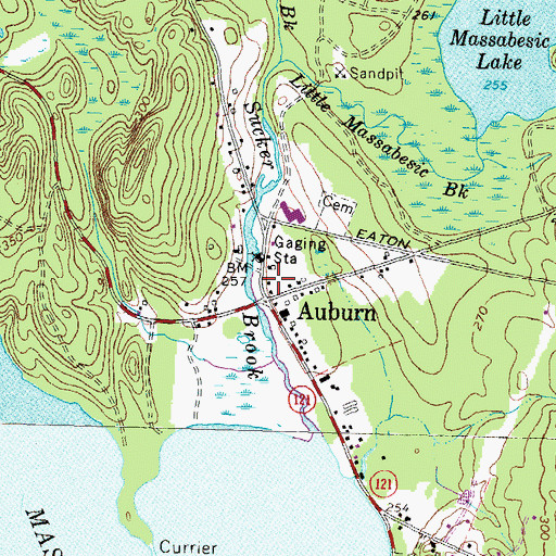 Topographic Map of Griffin Free Public Library, NH