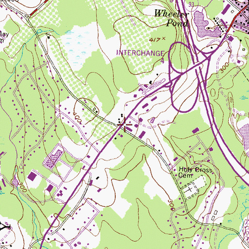 Topographic Map of Londonderry Town Hall, NH