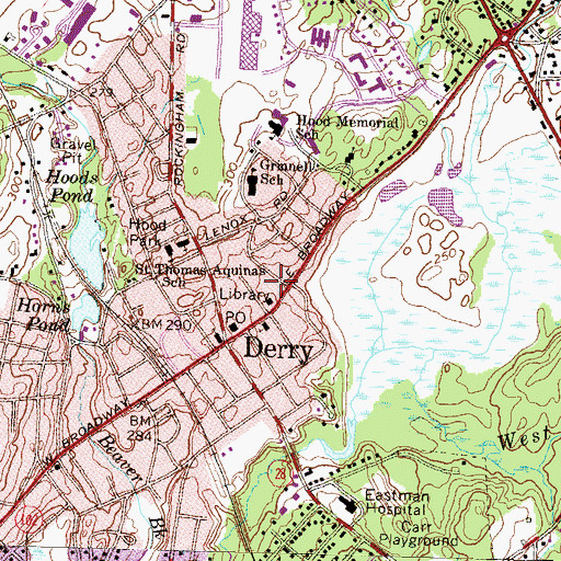 Topographic Map of MacGregor Park, NH