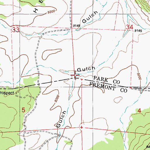 Topographic Map of Cable Gulch, CO